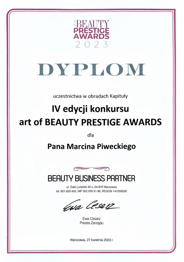 Marcin Piwecki Dyplom