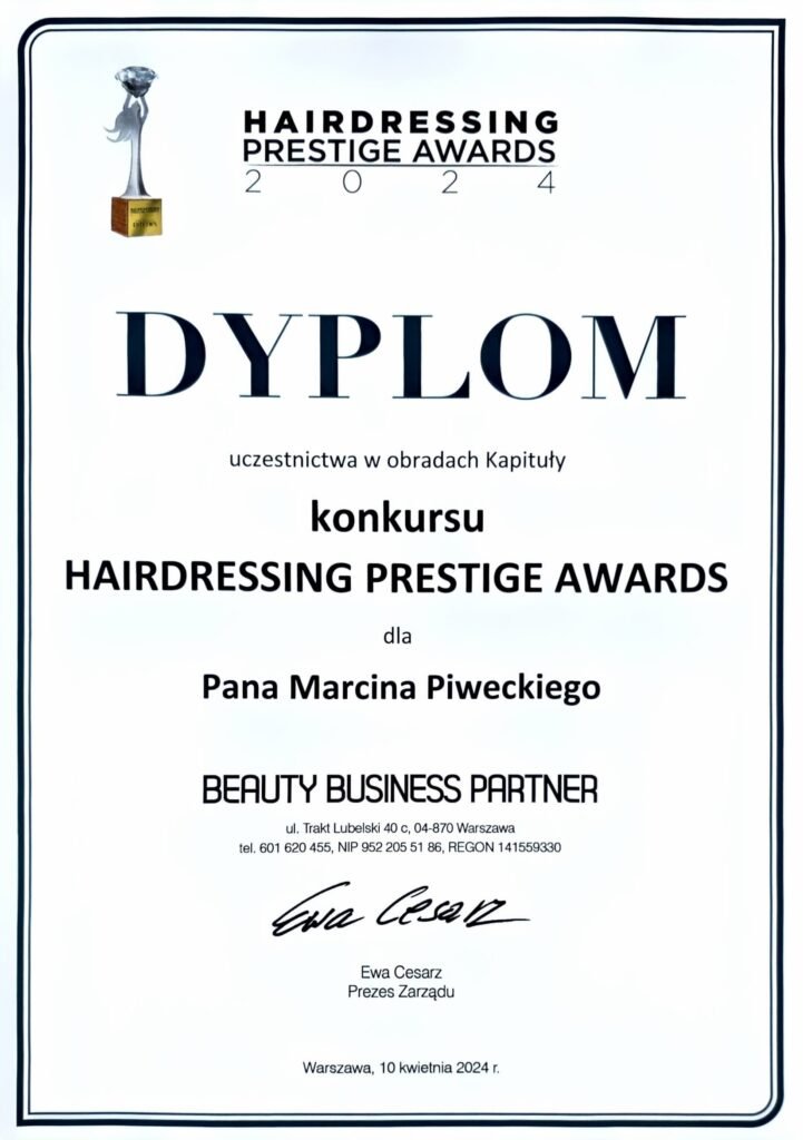 Marcin Piwecki dyplom